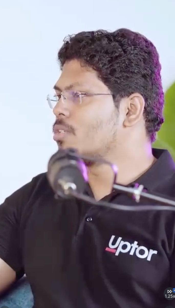Aravinth Rajagopalan speaking on a podcast